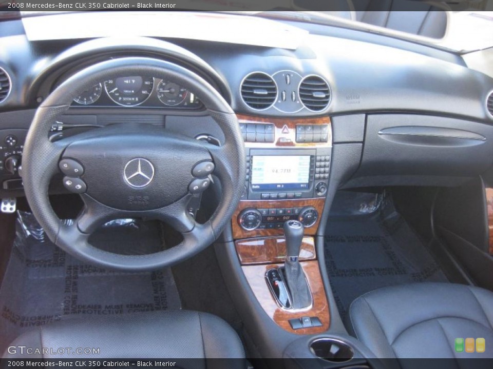 Black Interior Dashboard for the 2008 Mercedes-Benz CLK 350 Cabriolet #40824285