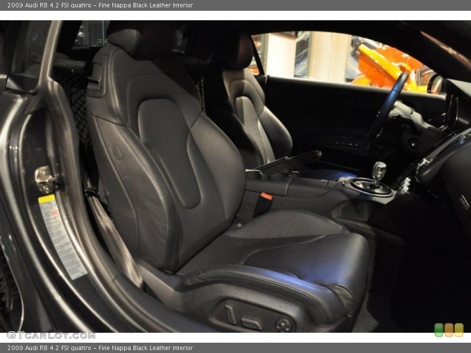 Fine Nappa Black Leather Interior Photo for the 2009 Audi R8 4.2 FSI quattro #40824329