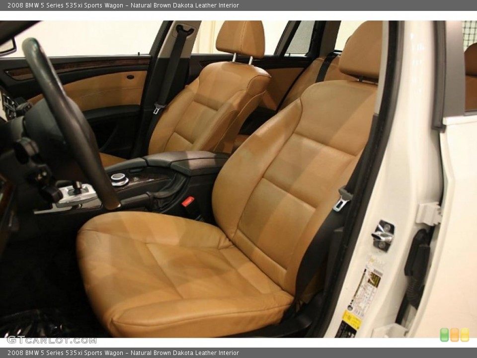 Natural Brown Dakota Leather Interior Photo for the 2008 BMW 5 Series 535xi Sports Wagon #40828873