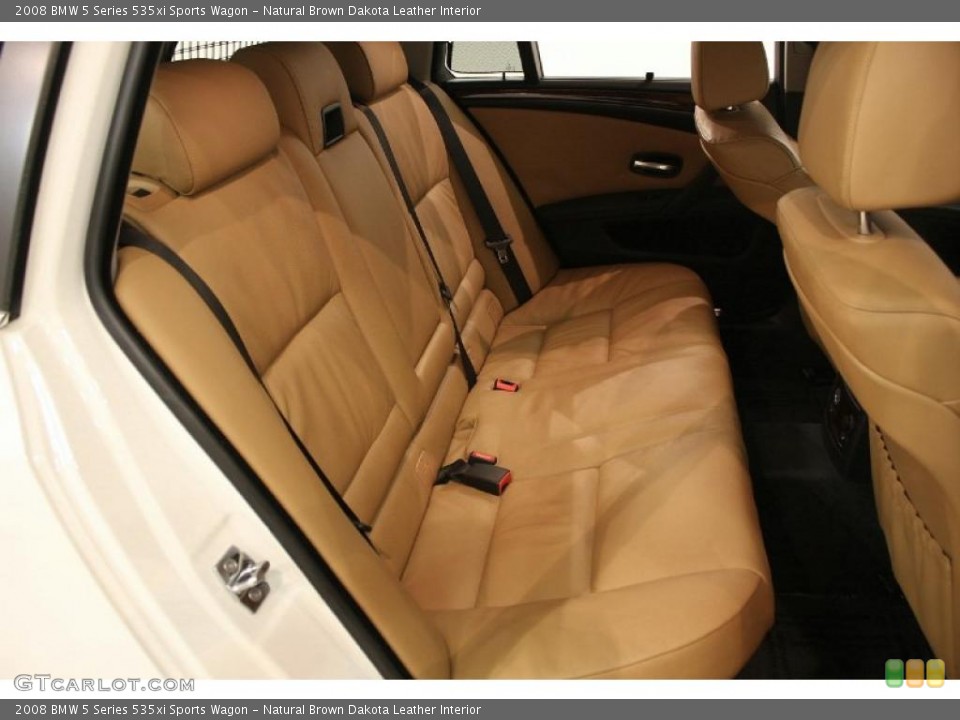 Natural Brown Dakota Leather Interior Photo for the 2008 BMW 5 Series 535xi Sports Wagon #40829085