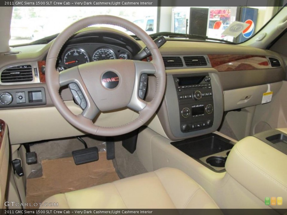 Very Dark Cashmere/Light Cashmere Interior Prime Interior for the 2011 GMC Sierra 1500 SLT Crew Cab #40829893