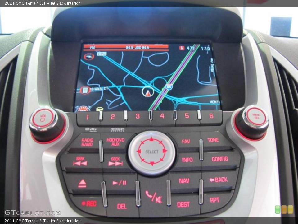 Jet Black Interior Navigation for the 2011 GMC Terrain SLT #40830189