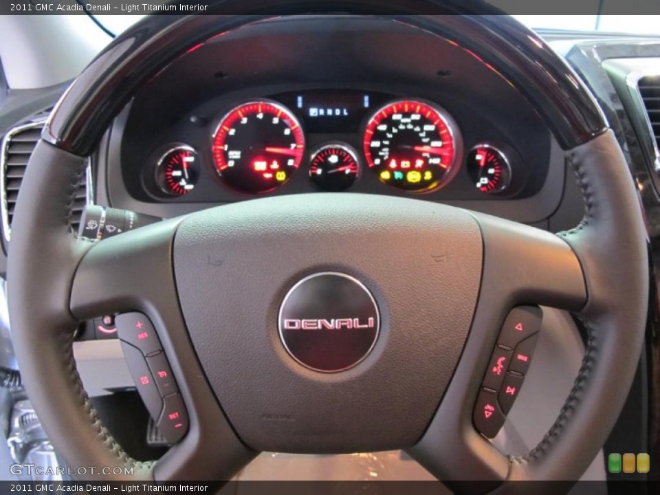 Light Titanium Interior Steering Wheel for the 2011 GMC Acadia Denali #40830517
