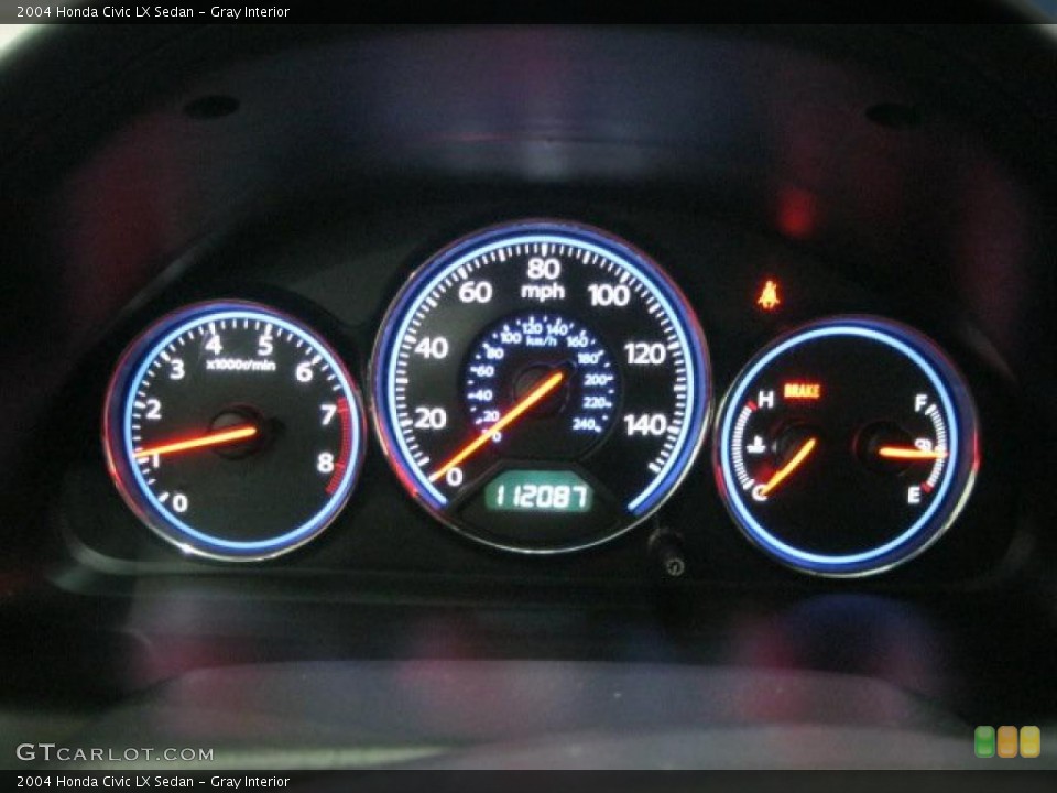 Gray Interior Gauges for the 2004 Honda Civic LX Sedan #40830529