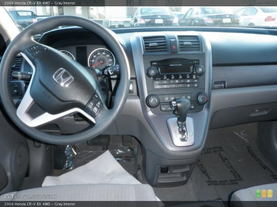 Gray Interior Dashboard for the 2009 Honda CR-V EX 4WD #40835041