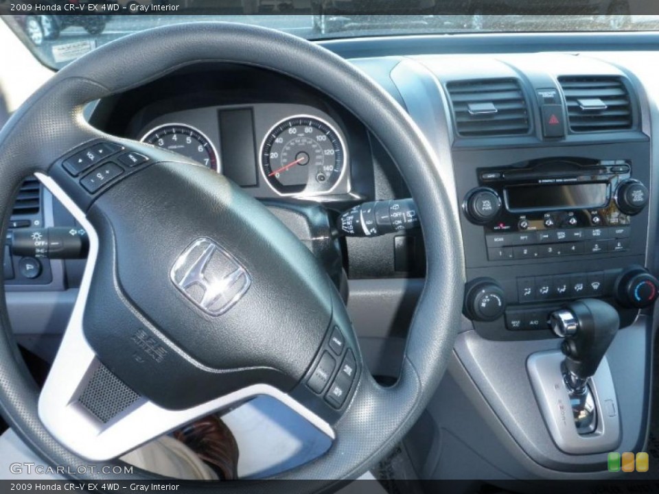Gray Interior Controls for the 2009 Honda CR-V EX 4WD #40835109