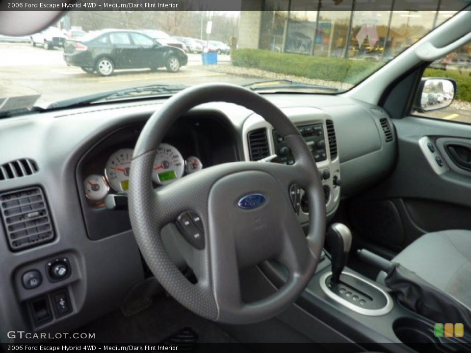 Medium/Dark Flint Interior Dashboard for the 2006 Ford Escape Hybrid 4WD #40836129