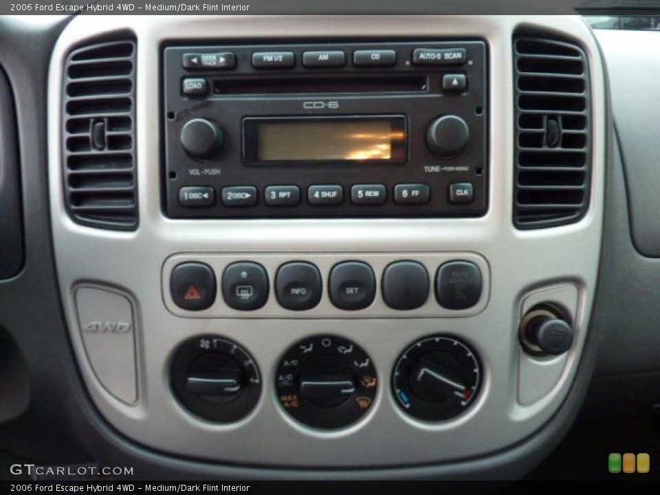 Medium/Dark Flint Interior Controls for the 2006 Ford Escape Hybrid 4WD #40836245