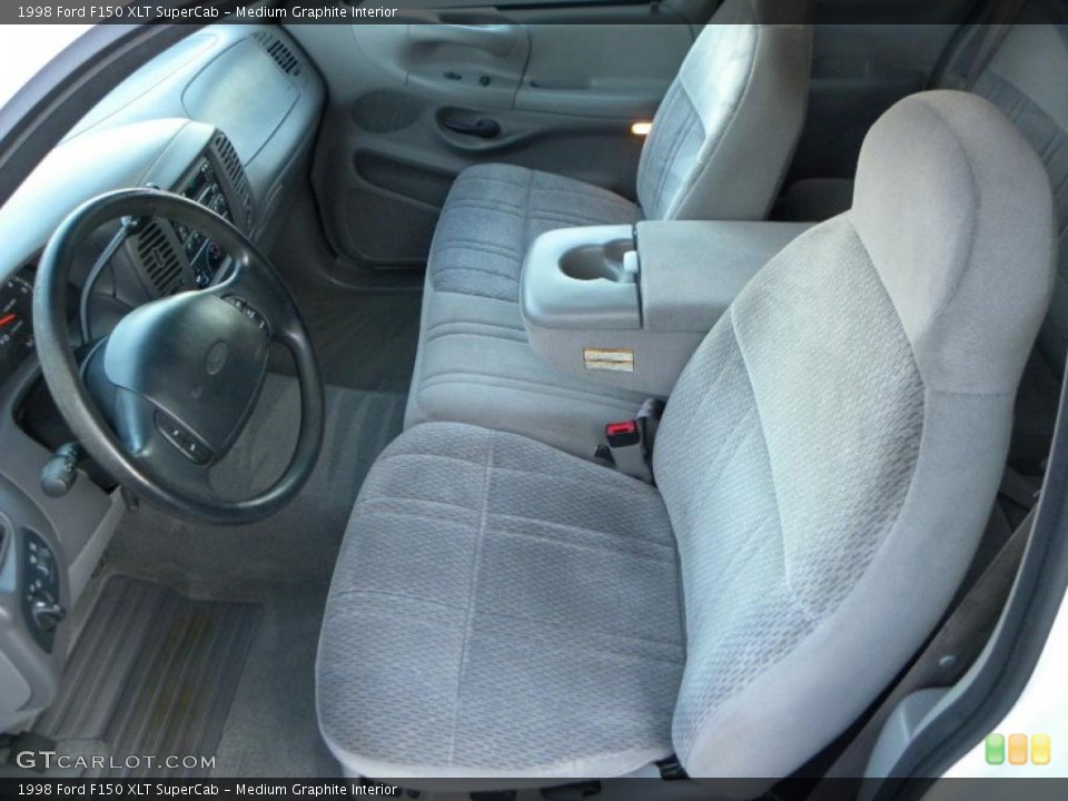 Medium Graphite Interior Prime Interior for the 1998 Ford F150 XLT SuperCab #40837475