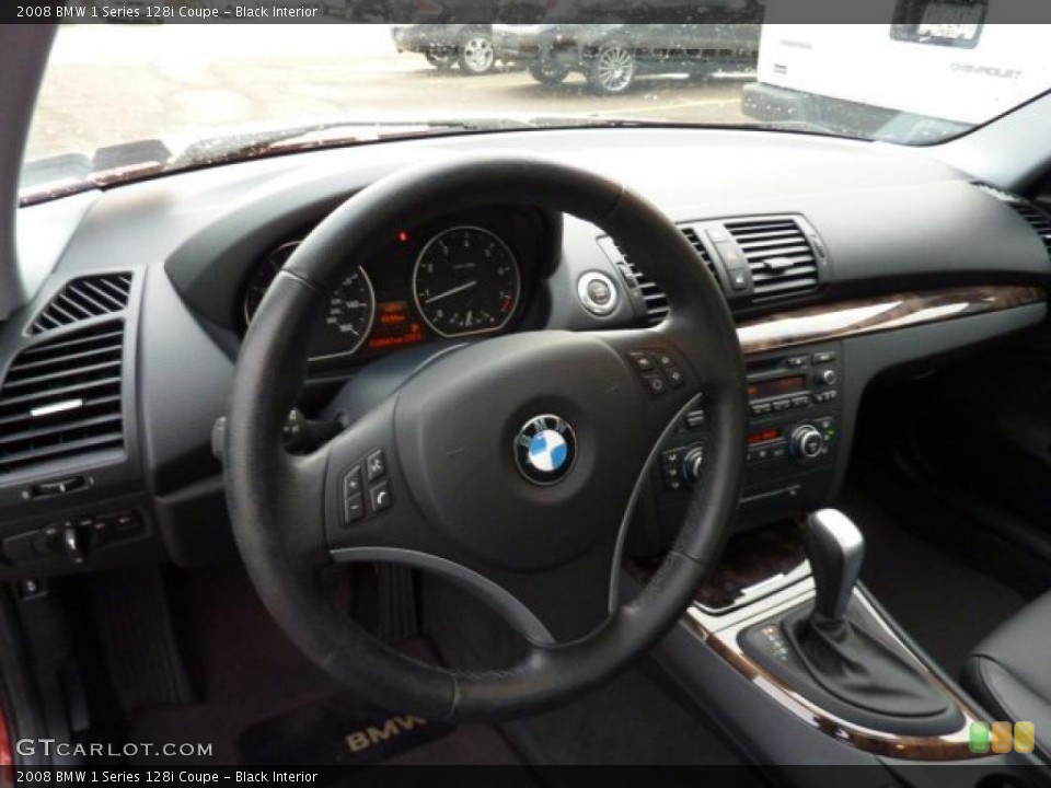 Black Interior Dashboard for the 2008 BMW 1 Series 128i Coupe #40837637
