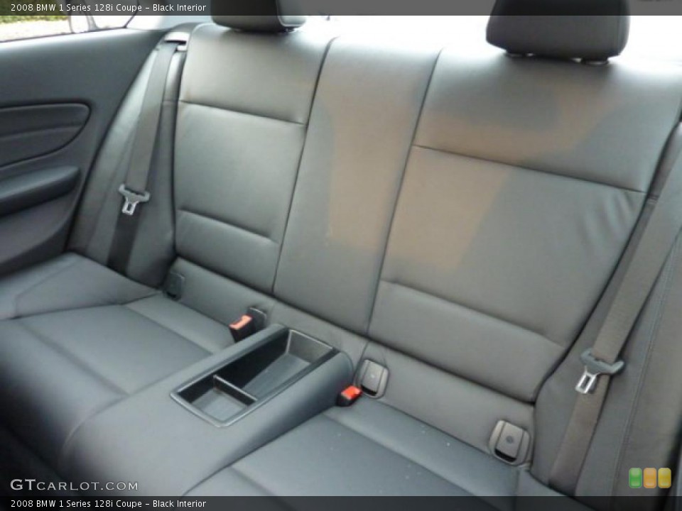 Black Interior Photo for the 2008 BMW 1 Series 128i Coupe #40837713