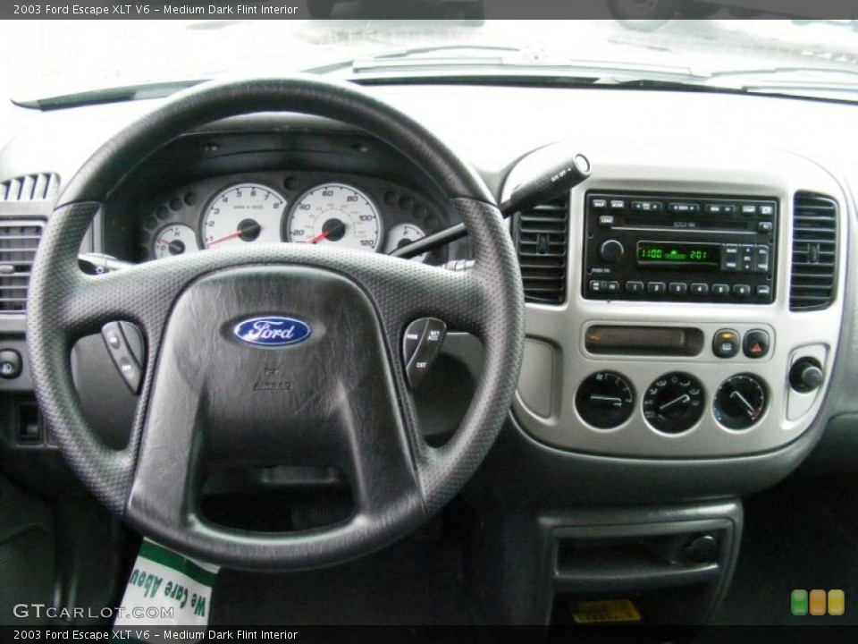 Medium Dark Flint Interior Dashboard for the 2003 Ford Escape XLT V6 #40837917