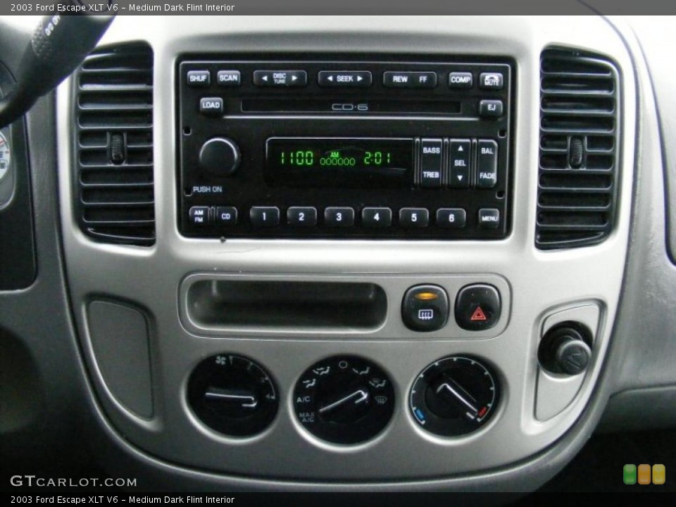 Medium Dark Flint Interior Controls for the 2003 Ford Escape XLT V6 #40838033