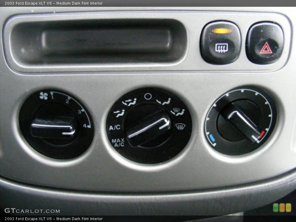 Medium Dark Flint Interior Controls for the 2003 Ford Escape XLT V6 #40838061