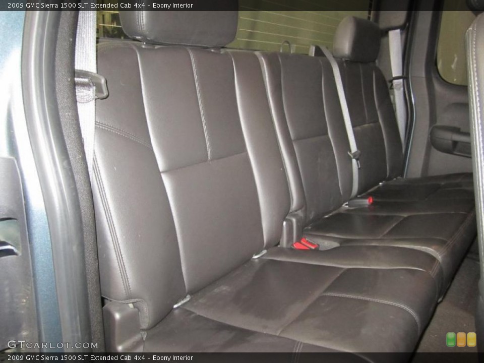 Ebony Interior Photo for the 2009 GMC Sierra 1500 SLT Extended Cab 4x4 #40838769