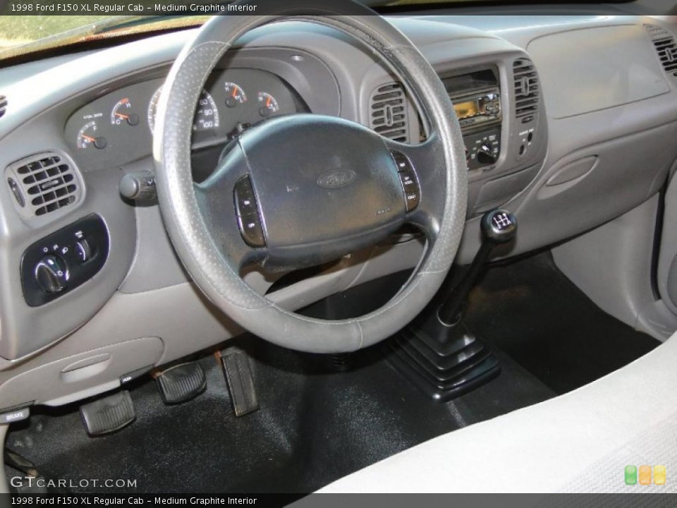 Medium Graphite Interior Prime Interior for the 1998 Ford F150 XL Regular Cab #40839721