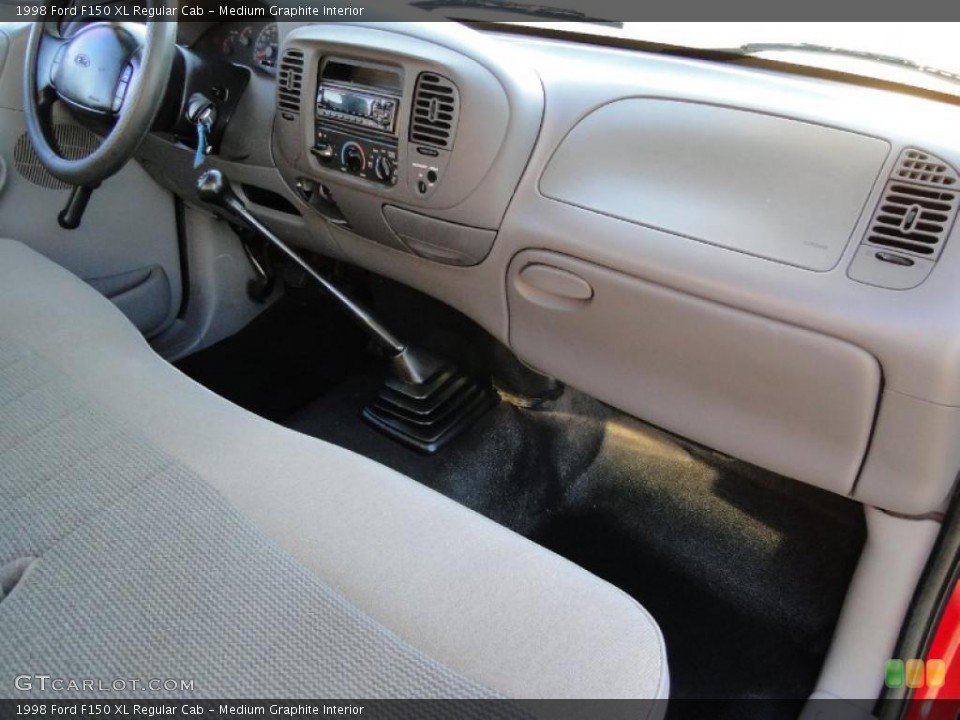Medium Graphite Interior Dashboard for the 1998 Ford F150 XL Regular Cab #40839861