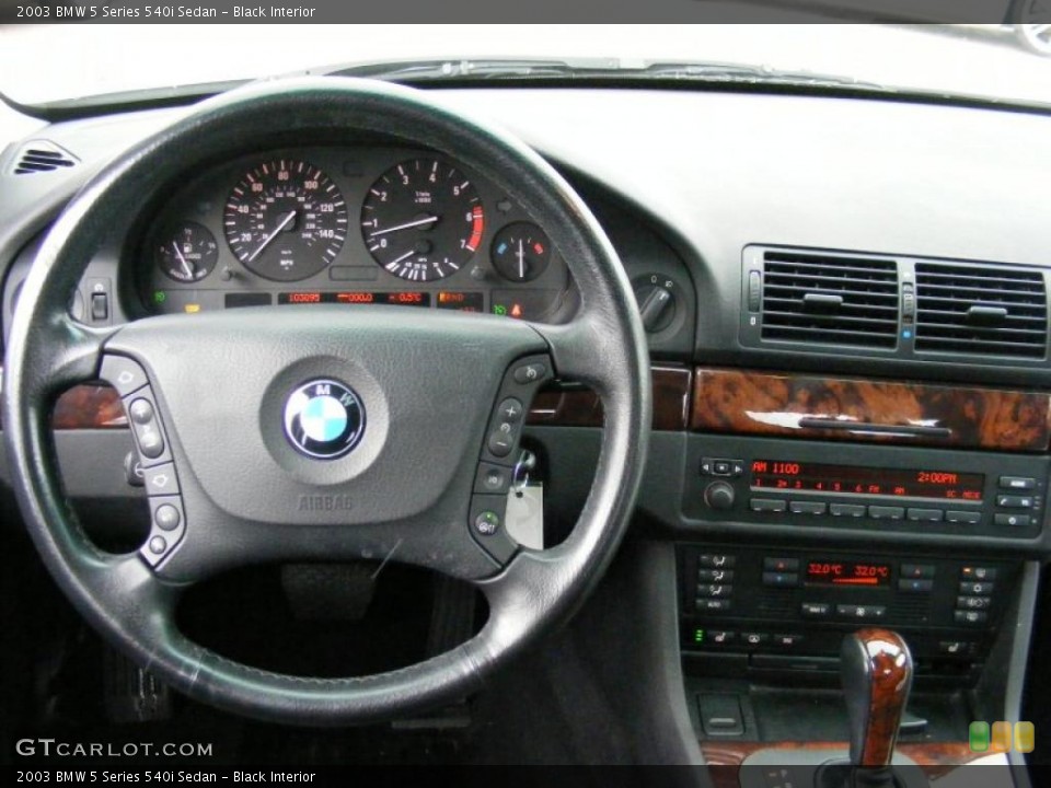 Black Interior Dashboard for the 2003 BMW 5 Series 540i Sedan #40840505