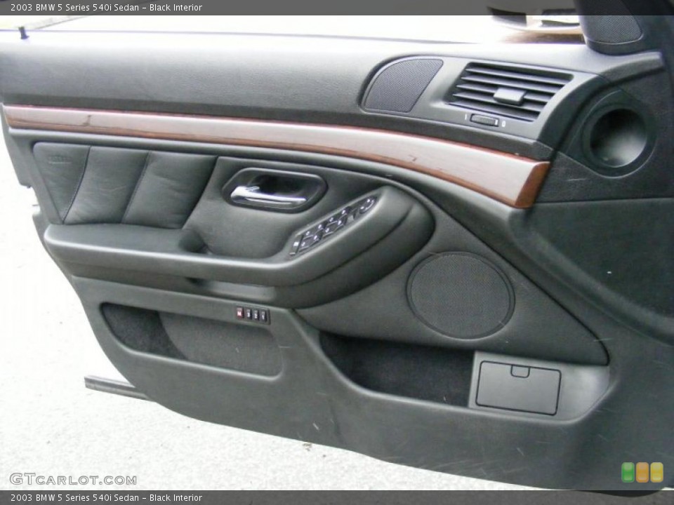 Black Interior Door Panel for the 2003 BMW 5 Series 540i Sedan #40840649