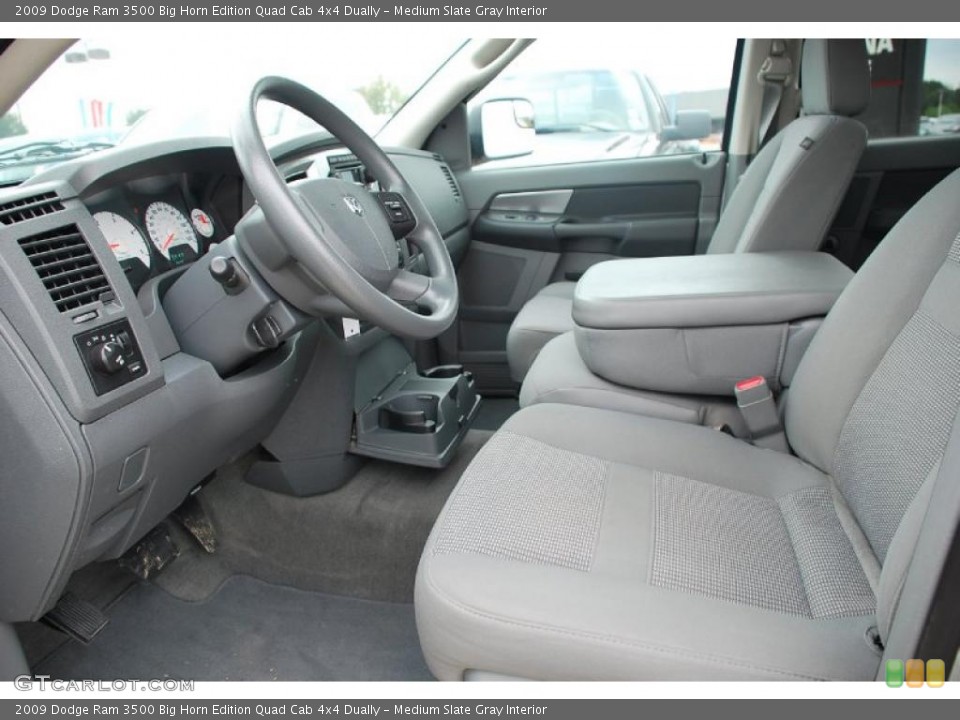 Medium Slate Gray Interior Photo for the 2009 Dodge Ram 3500 Big Horn Edition Quad Cab 4x4 Dually #40840889