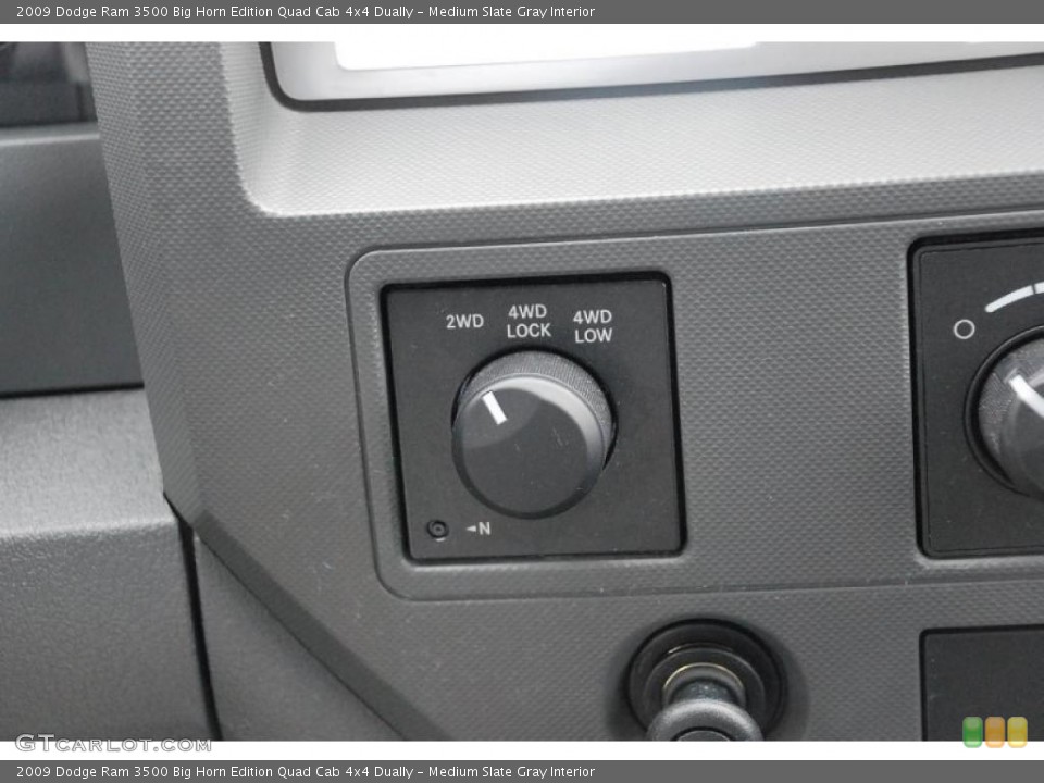 Medium Slate Gray Interior Controls for the 2009 Dodge Ram 3500 Big Horn Edition Quad Cab 4x4 Dually #40840981