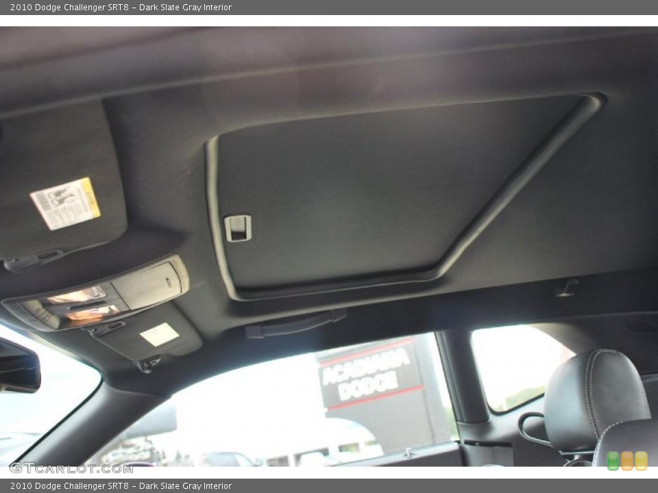 Dark Slate Gray Interior Sunroof for the 2010 Dodge Challenger SRT8 #40841633
