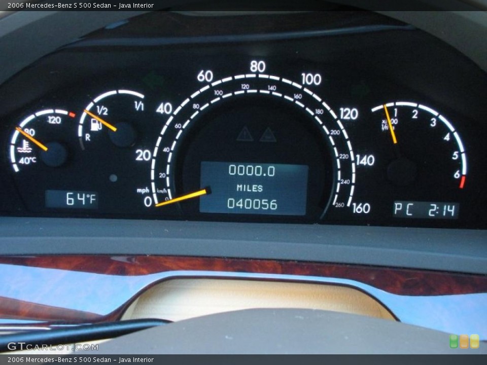 Java Interior Gauges for the 2006 Mercedes-Benz S 500 Sedan #40845113
