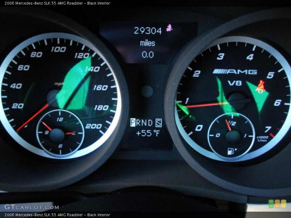 Black Interior Gauges for the 2006 Mercedes-Benz SLK 55 AMG Roadster #40845425