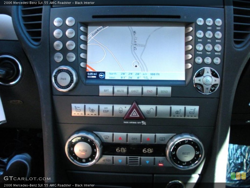 Black Interior Navigation for the 2006 Mercedes-Benz SLK 55 AMG Roadster #40845453