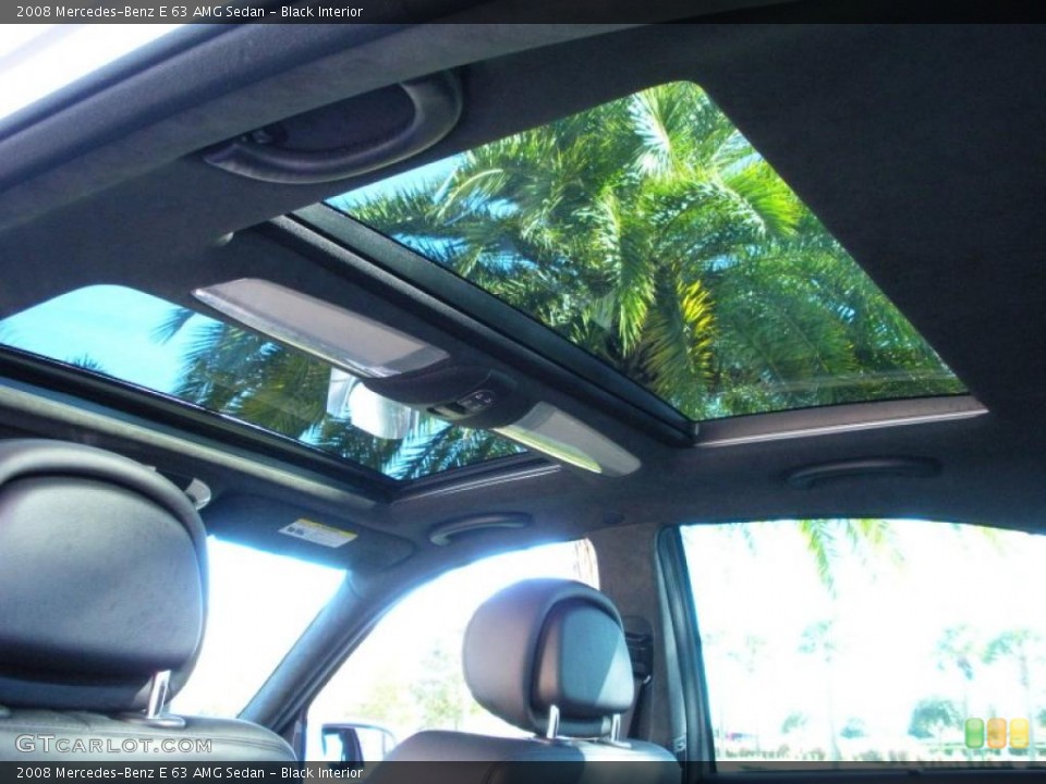 Black Interior Sunroof for the 2008 Mercedes-Benz E 63 AMG Sedan #40846105