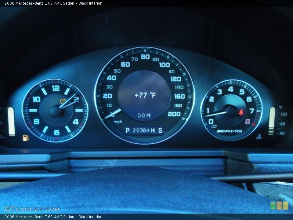 Black Interior Gauges for the 2008 Mercedes-Benz E 63 AMG Sedan #40846117