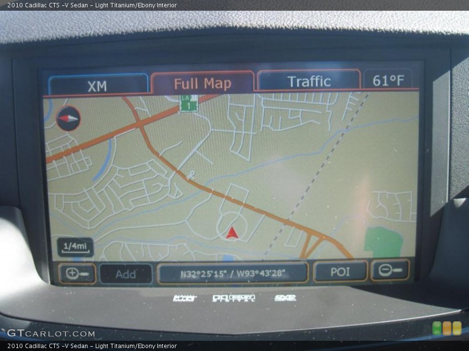 Light Titanium/Ebony Interior Navigation for the 2010 Cadillac CTS -V Sedan #40847073