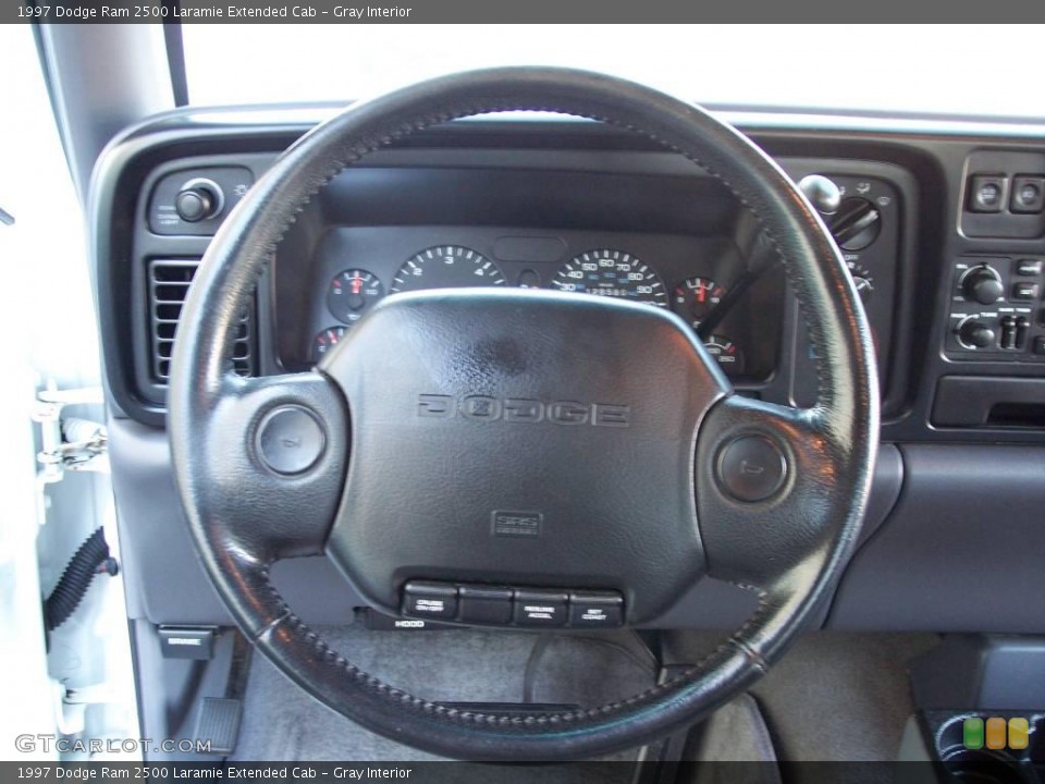 Gray Interior Steering Wheel for the 1997 Dodge Ram 2500 Laramie Extended Cab #40848129