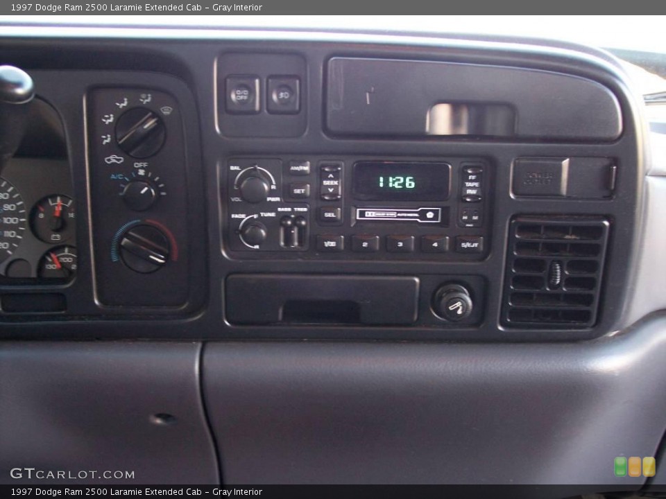 Gray Interior Controls for the 1997 Dodge Ram 2500 Laramie Extended Cab #40848157