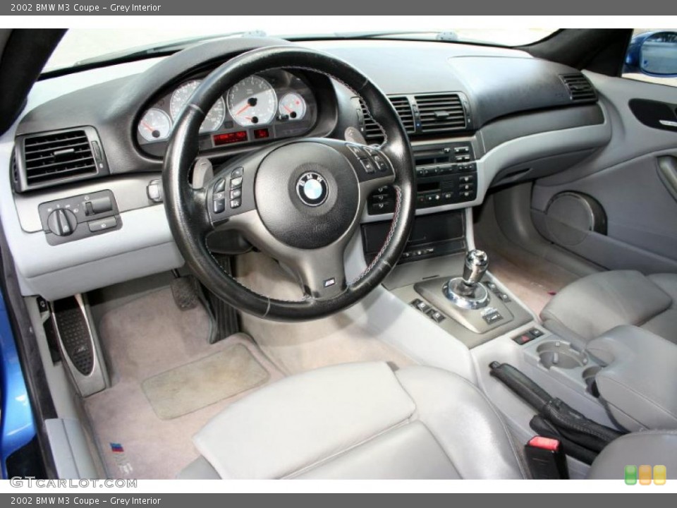 Grey Interior Prime Interior for the 2002 BMW M3 Coupe #40849025