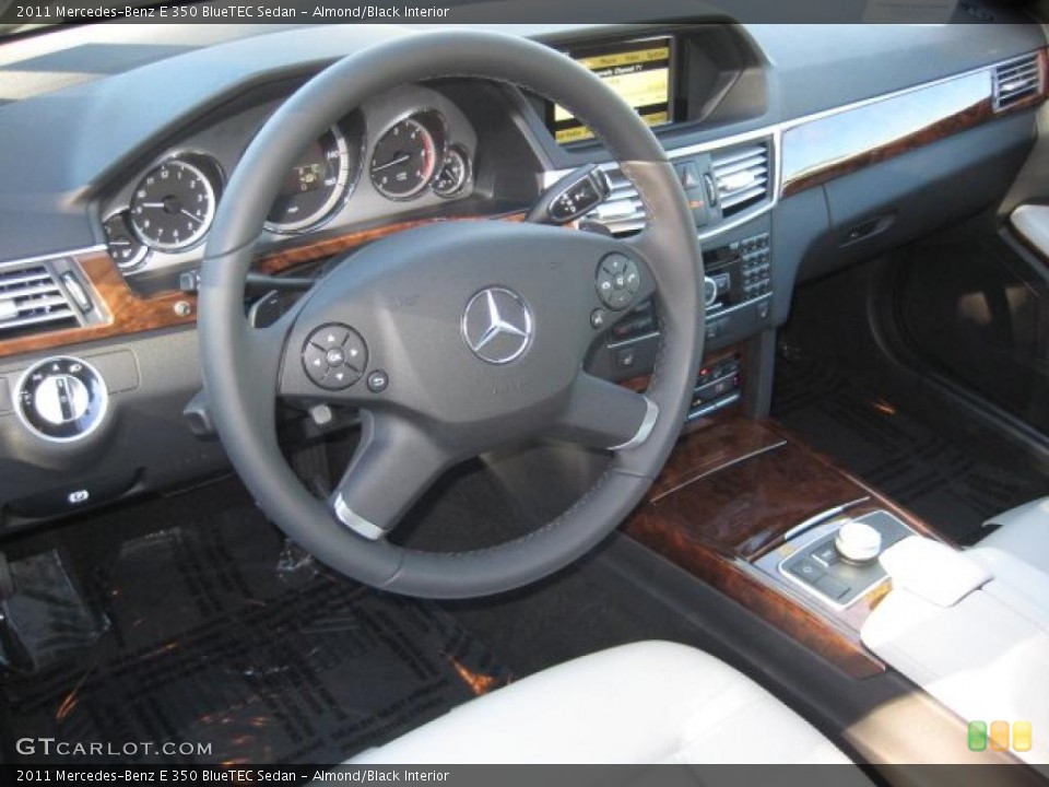 Almond/Black Interior Photo for the 2011 Mercedes-Benz E 350 BlueTEC Sedan #40849117