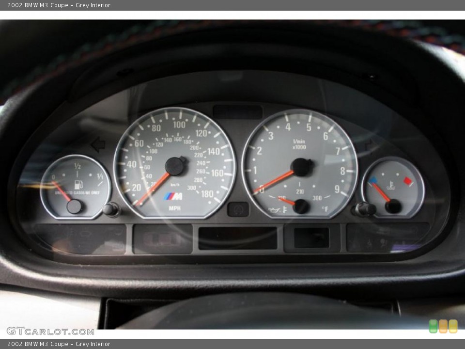 Grey Interior Gauges for the 2002 BMW M3 Coupe #40849129