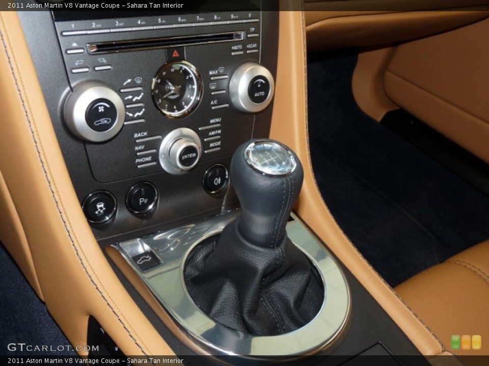 Sahara Tan Interior Transmission for the 2011 Aston Martin V8 Vantage Coupe #40852641