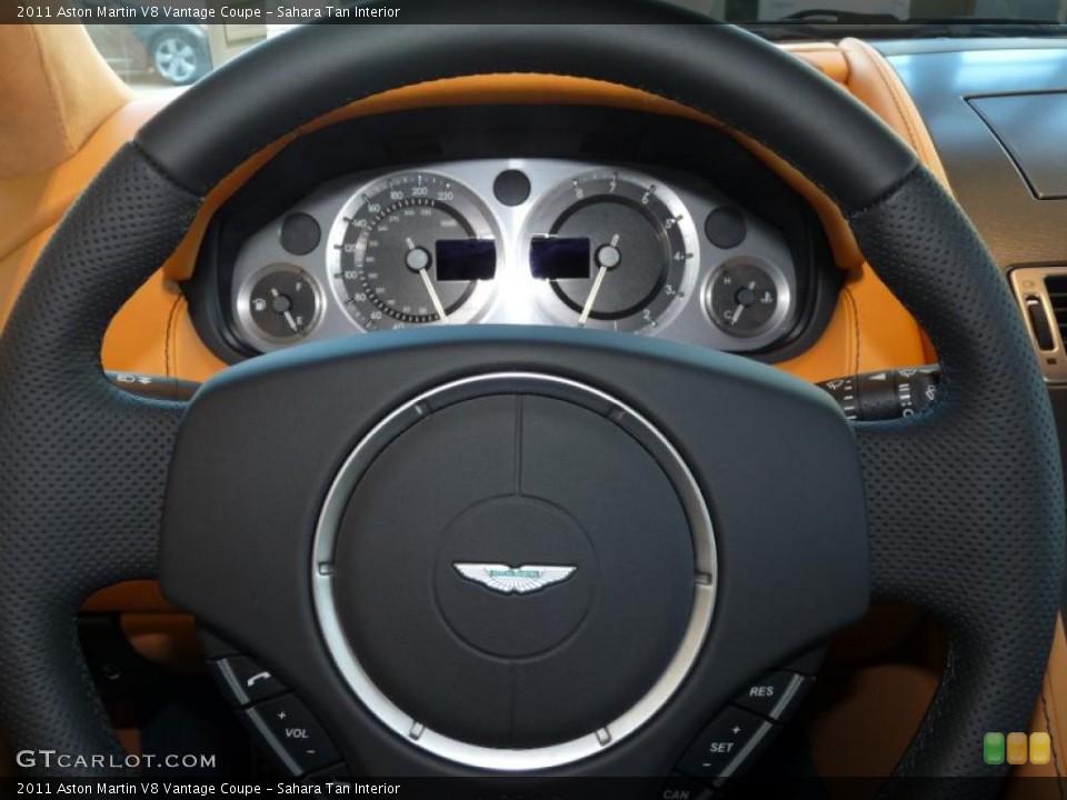 Sahara Tan Interior Steering Wheel for the 2011 Aston Martin V8 Vantage Coupe #40852665