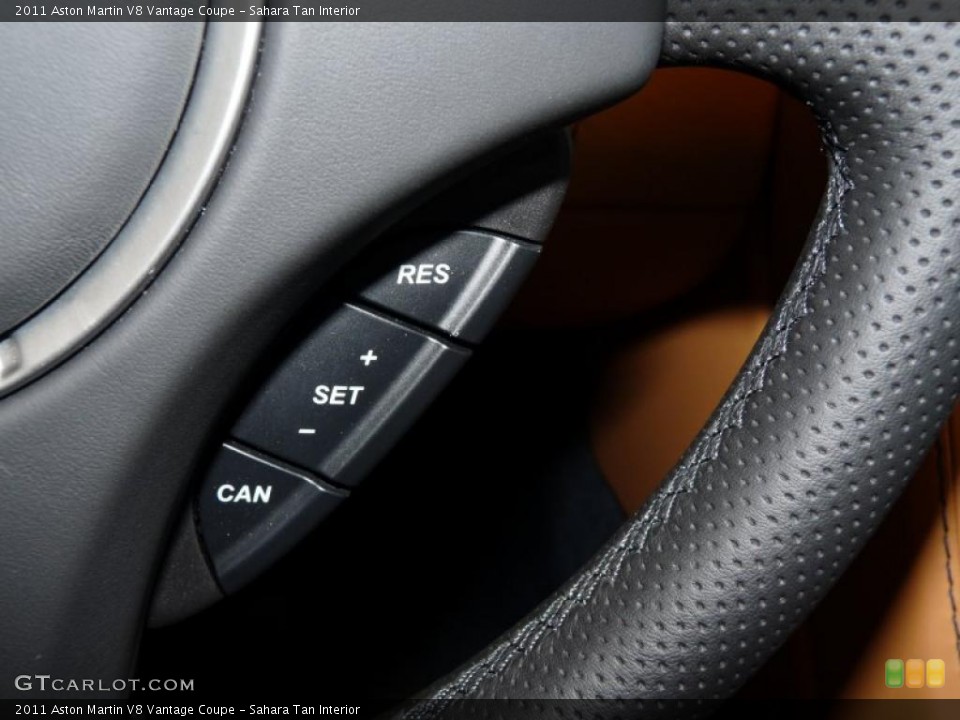 Sahara Tan Interior Controls for the 2011 Aston Martin V8 Vantage Coupe #40852689