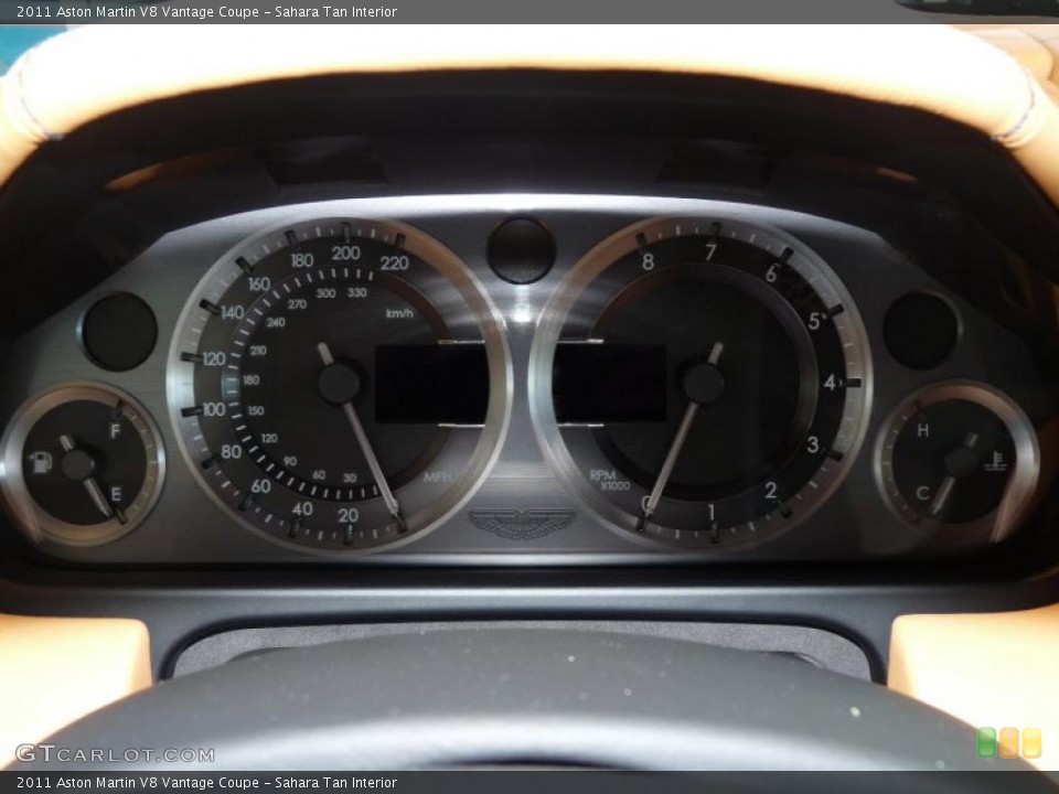 Sahara Tan Interior Gauges for the 2011 Aston Martin V8 Vantage Coupe #40852697