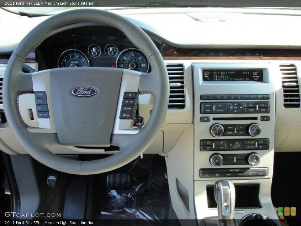 Medium Light Stone Interior Dashboard for the 2011 Ford Flex SEL #40852825