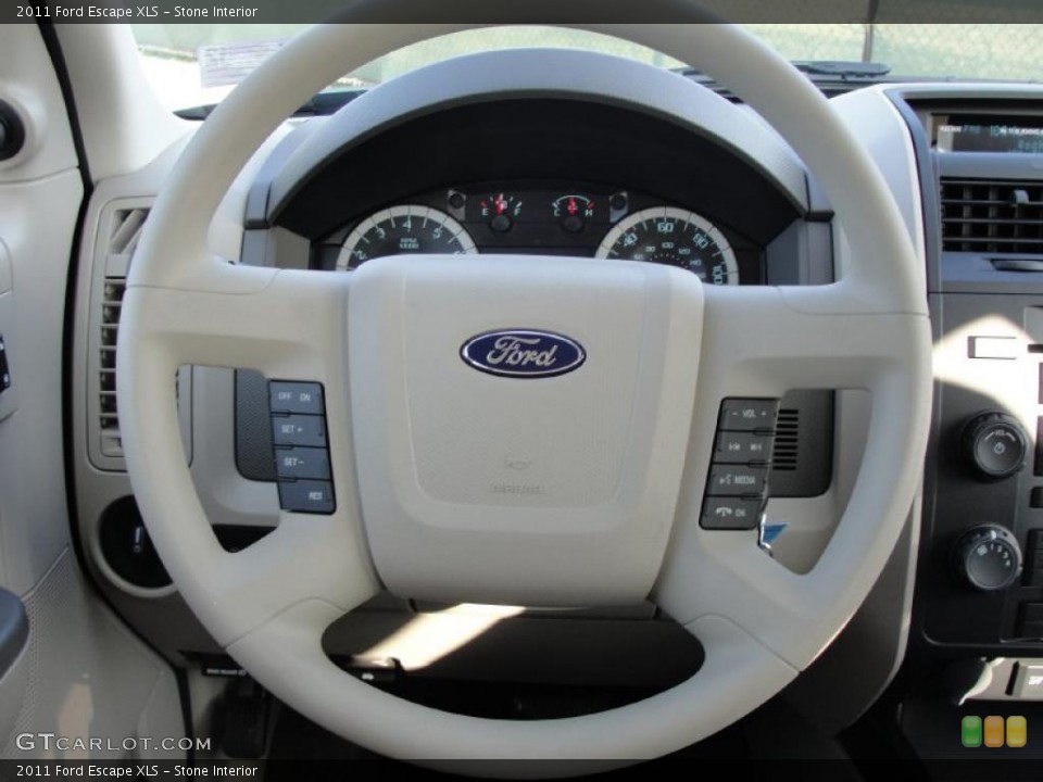 Stone Interior Steering Wheel for the 2011 Ford Escape XLS #40855393