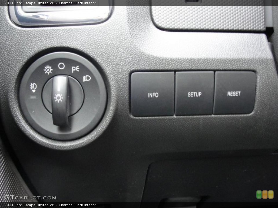 Charcoal Black Interior Controls for the 2011 Ford Escape Limited V6 #40856393