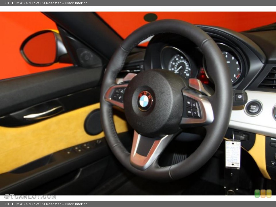 Black Interior Steering Wheel for the 2011 BMW Z4 sDrive35i Roadster #40856721
