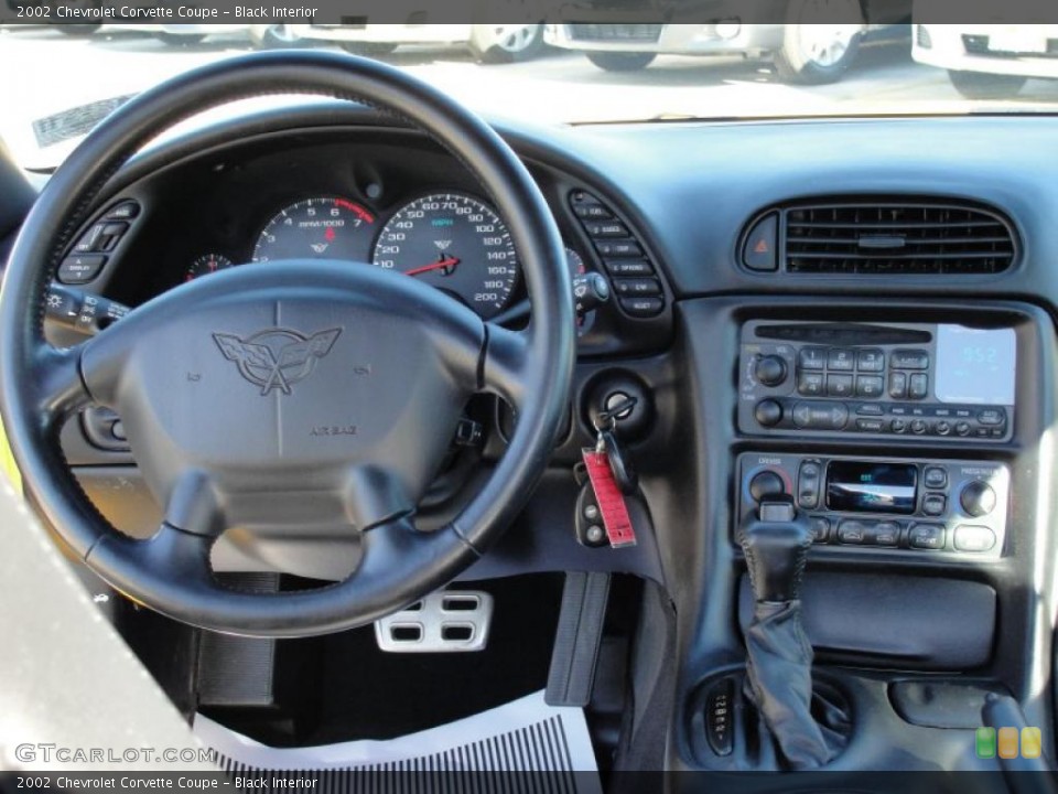 Black Interior Dashboard for the 2002 Chevrolet Corvette Coupe #40856797