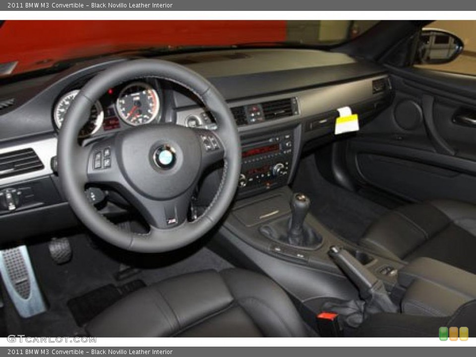 Black Novillo Leather Interior Prime Interior for the 2011 BMW M3 Convertible #40857141
