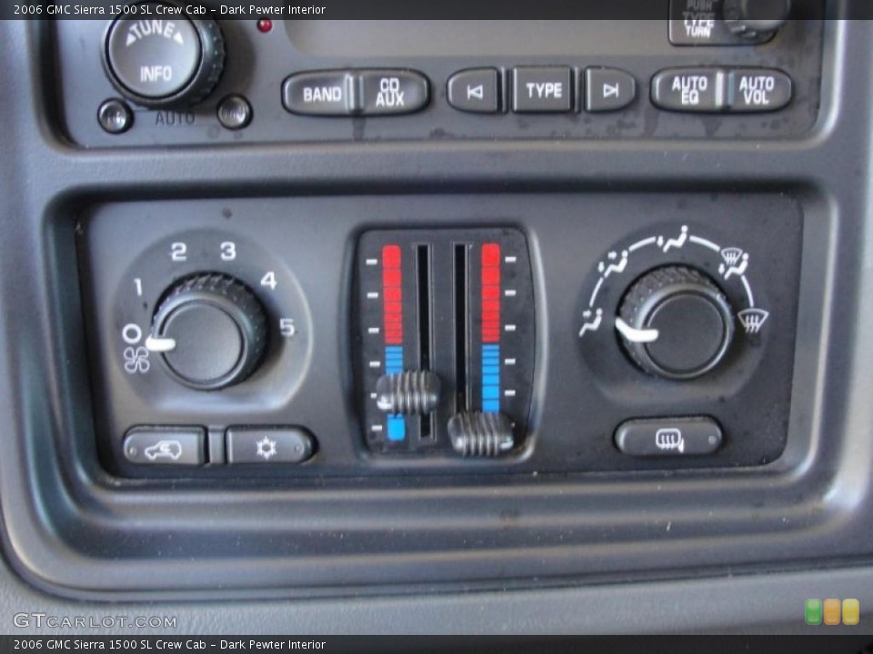 Dark Pewter Interior Controls for the 2006 GMC Sierra 1500 SL Crew Cab #40857377