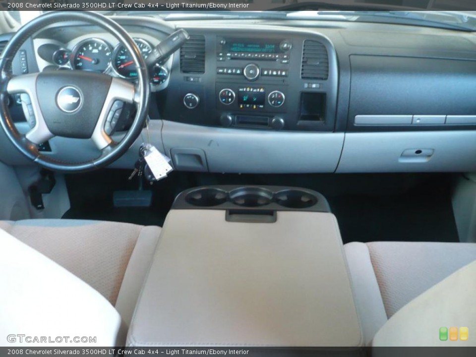 Light Titanium/Ebony Interior Prime Interior for the 2008 Chevrolet Silverado 3500HD LT Crew Cab 4x4 #40858549