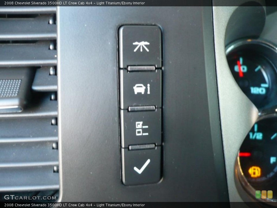Light Titanium/Ebony Interior Controls for the 2008 Chevrolet Silverado 3500HD LT Crew Cab 4x4 #40858633